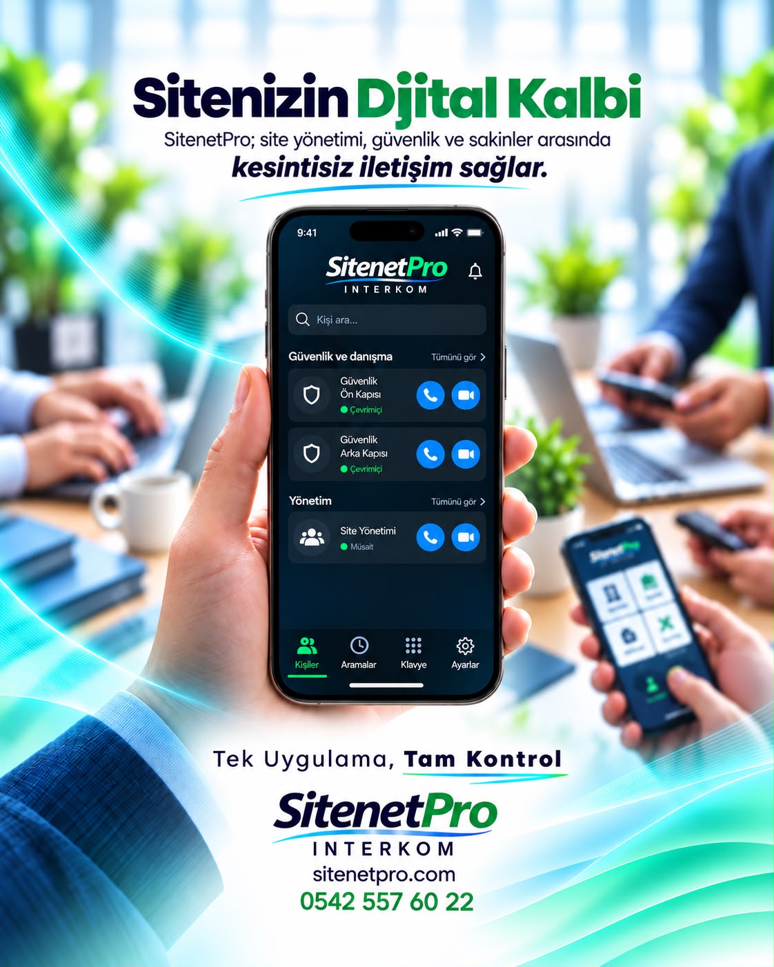 SitenetPro Interkom - tek uygulama tam kontrol